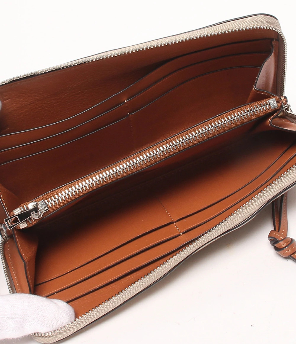 Loewe Wallet Long Zip Round Black
